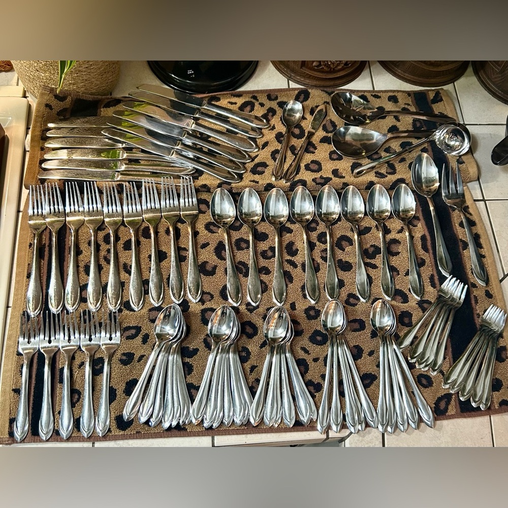 Huge 82 Piece Set of CBS15 Pattern by Cambridge Silver